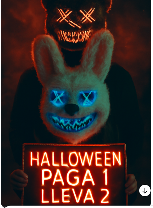 🎃🔥 ¡Paga 1 lleva 2! 🐻Máscaras de Terror Premium para Halloween🐰